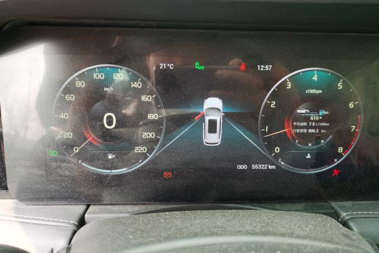 Used JETOUR X90 2020 1.5T Manual Shadow Joy Version 5 Seats Instrument Cluster