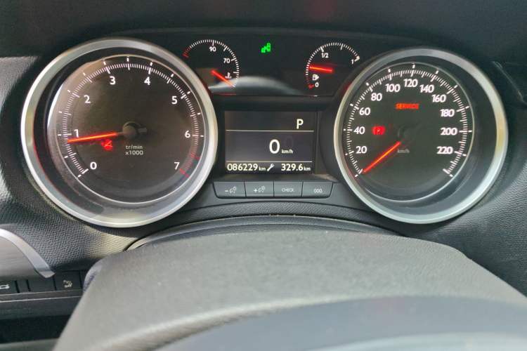 Used Peugeot 408 2014 1.6T Automatic Supreme Edition Odometer Close Up