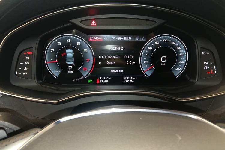 Used Audi A6L 2022 45 TFSI quattro Prestige Dynamic Edition Odometer Close Up