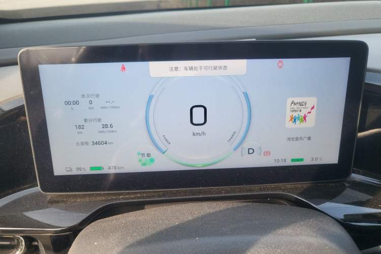 Used AION S MAX 2024 70 Star Edition 54.6 kWh Odometer Close Up