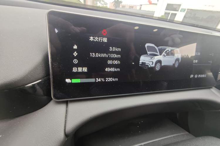 Used AION V 2024 Aion Tyrannosaurus 650 Smart Luxury Edition Odometer Close Up