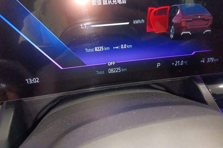 Used BMW i5 2024 eDrive 35L Luxury Model with M Sport Package Odometer Close Up