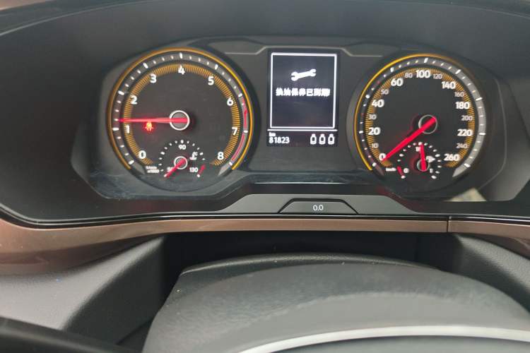 Used Volkswagen Tharu 2021 280TSI Two-Wheel-Drive Luxury Edition Odometer Close Up