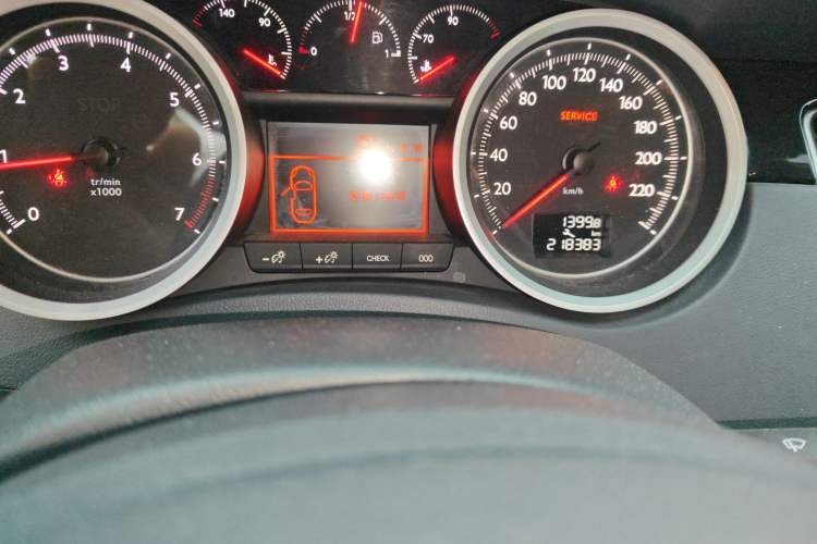 Used Peugeot 508 2011 2.3L Automatic Luxury Edition Odometer Close Up