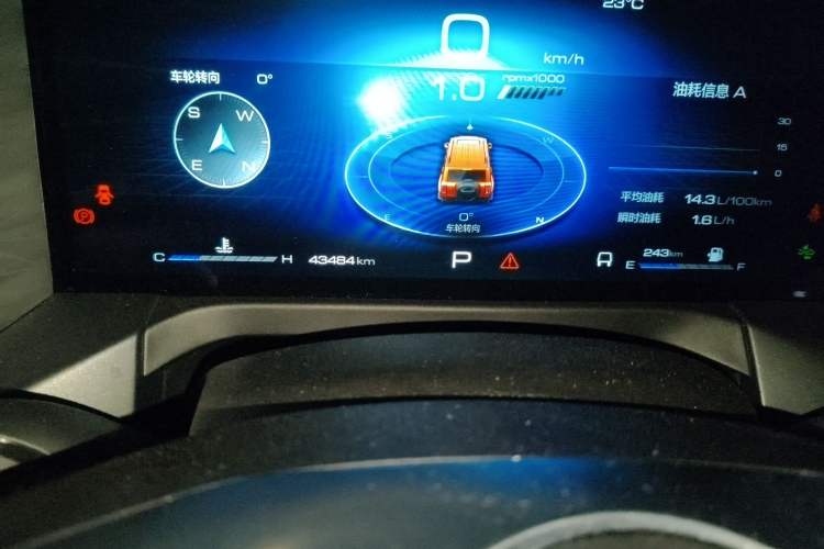 Used Tank 300 2021 City Edition 2.0T—Truly Stylish Odometer Close Up