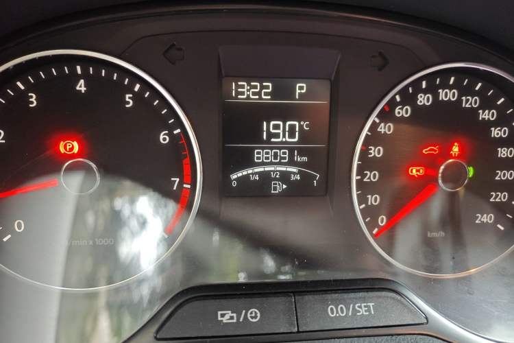 Used Volkswagen Polo 2014 1.6L Automatic Comfort Edition Odometer Close Up