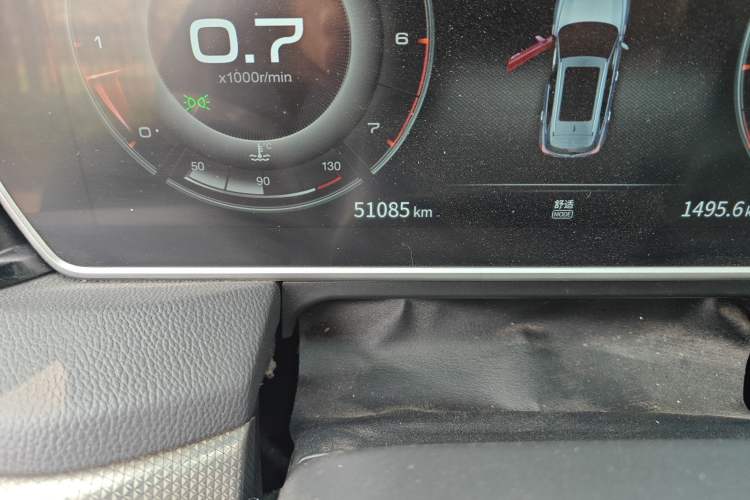 Used Hongqi HS5 2022 Revised Version 2.0T Smart Connect Flagship Edition Odometer Close Up