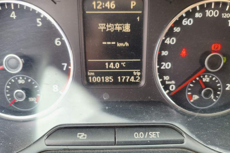 Used Volkswagen Polo 2012 1.4TSI GTI Odometer Close Up