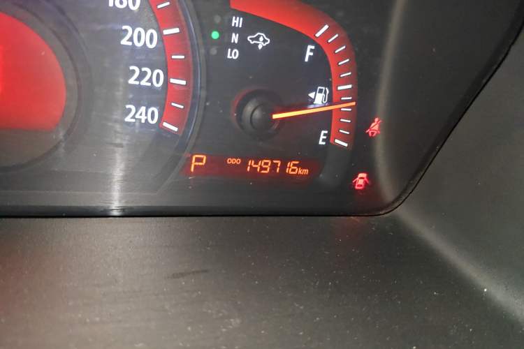 Used Kia Borrego 2008 3.8L Luxury Edition China IV Odometer Close Up