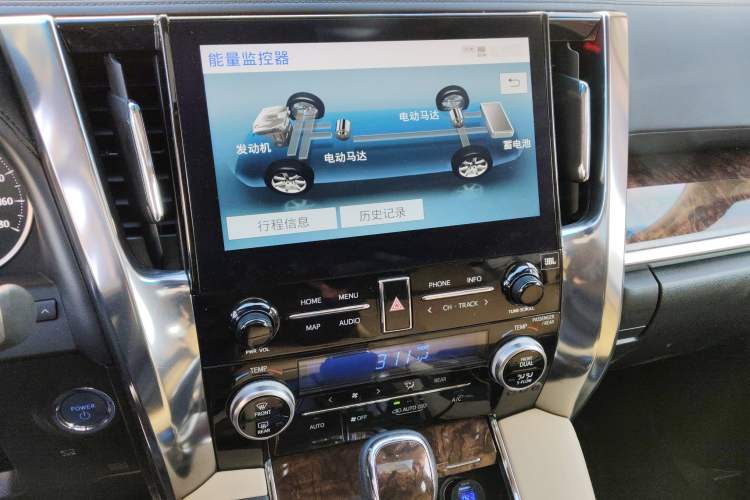 Used Toyota Alphard 2020 Dual-Engine 2.5L Luxury Edition Audio And AC Panel