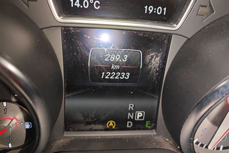 Used Mercedes-Benz CLA 2015 CLA 220 4MATIC Odometer Close Up