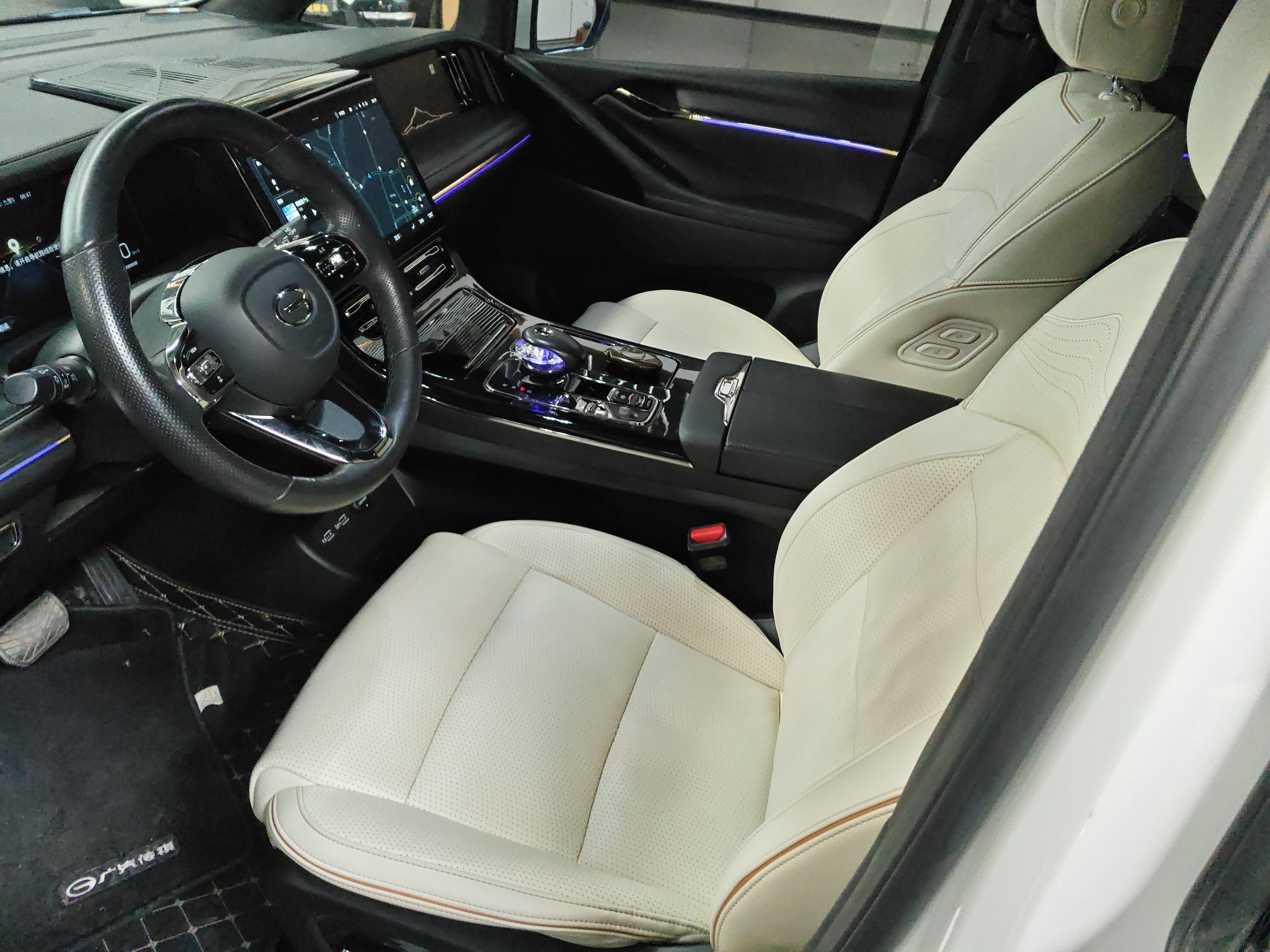 Переднее сиденье в автомобиле