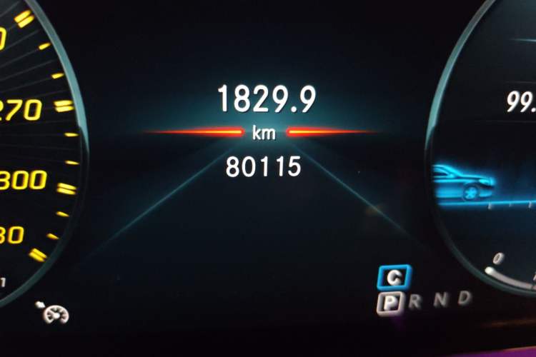 Used Mercedes-Benz AMG GT 2019 AMG GT 50 four-door sports car Odometer Close Up