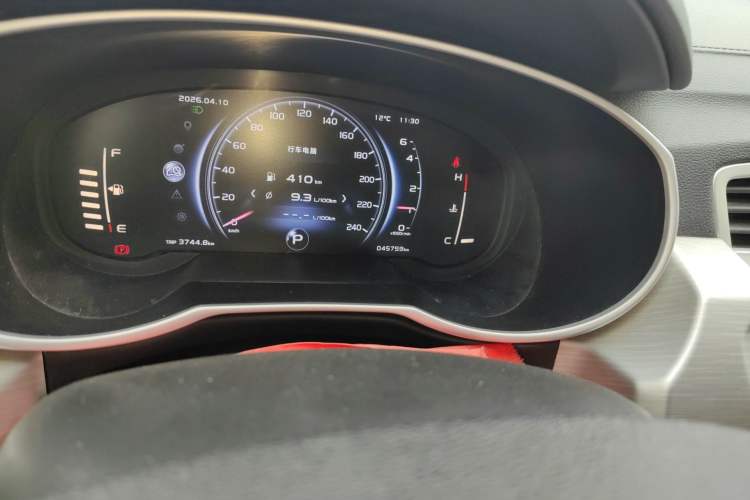 Used Geely Auto Emgrand X7 Sport 2018 Revised Version 1.8TD Automatic Two-Wheel Drive Smart Connectivity 4G-Enabled Edition Odometer Close Up