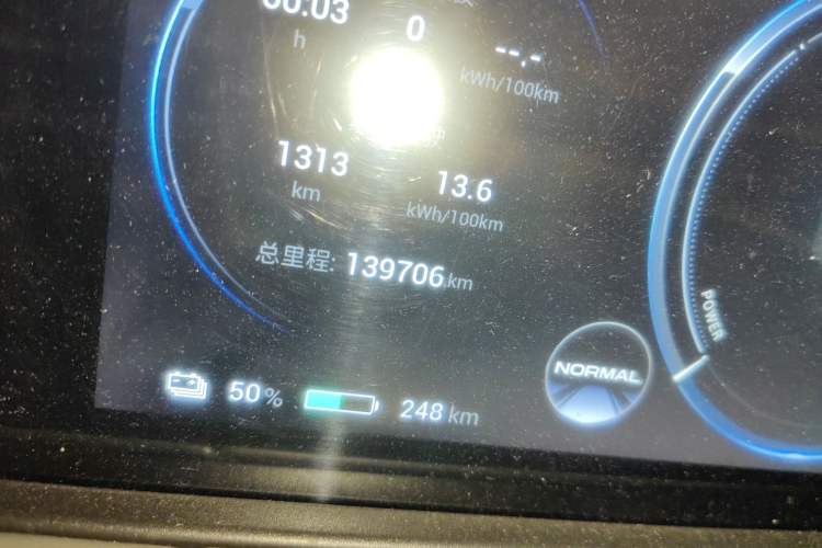 Used AION Y 2021 70 Intelligent Dynamic Edition Odometer Close Up