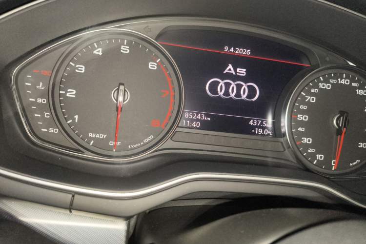 Used Audi A5 2019 Cabriolet 40 TFSI Fashion Edition China V Odometer Close Up