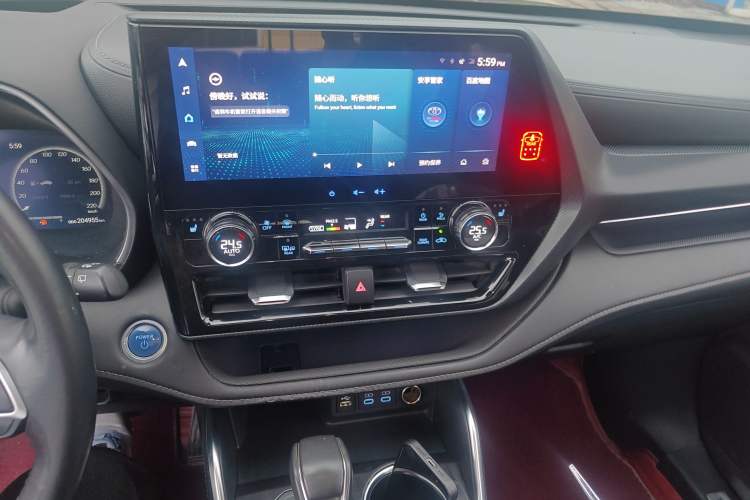 Used Toyota Crown Kluger 2021 2.5L HEV Four-Wheel Drive Premium Edition Audio And AC Panel