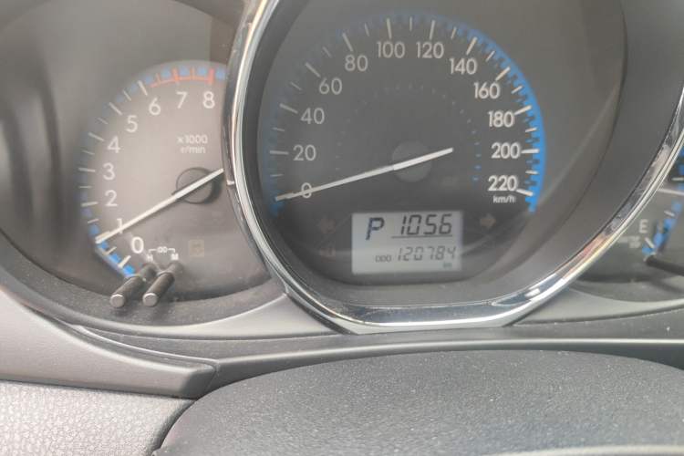 Used Toyota Vios 2017 1.5L CVT Innovation Edition Odometer Close Up