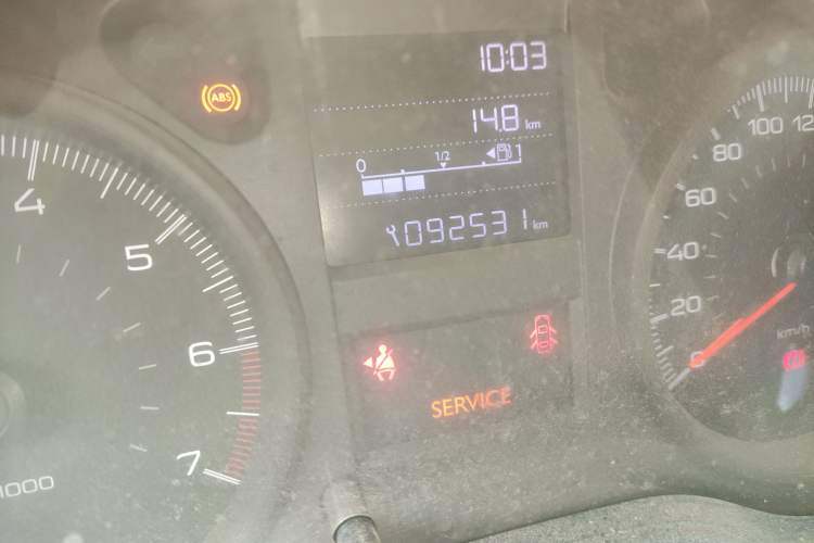 Used Peugeot 301 2018 1.6L Manual Comfort Edition Odometer Close Up