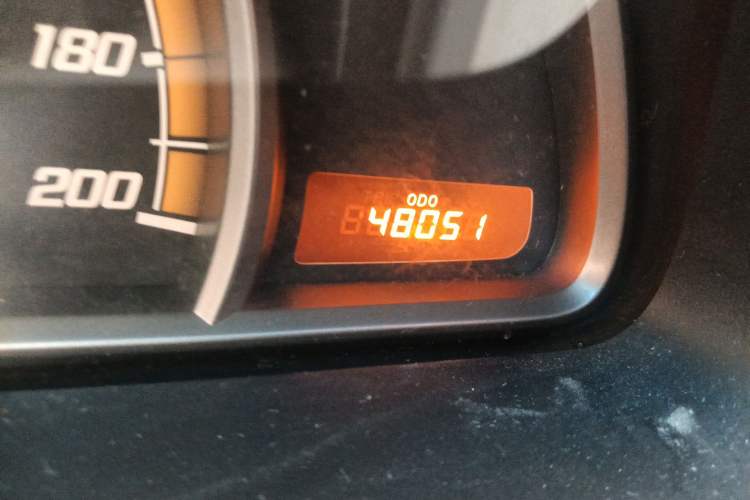 Used Chevrolet Sail 2010 Sedan 1.2L Manual Fashion Edition Odometer Close Up