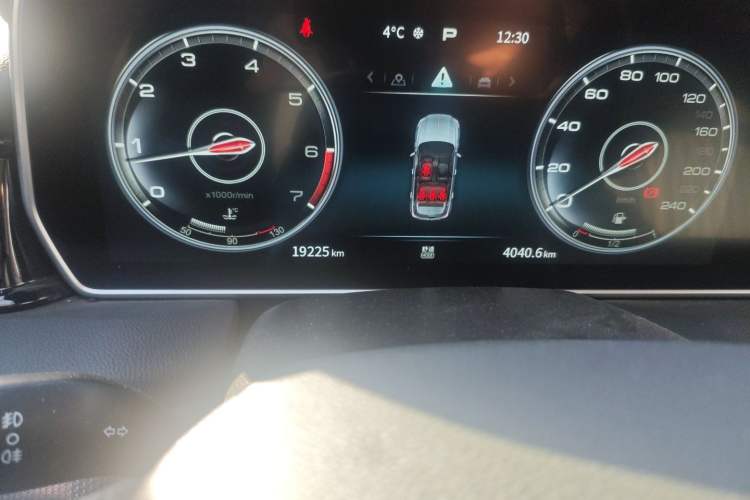 Used Hongqi HS5 2022 Revised Version 2.0T Smart Connect Flagship Edition Odometer Close Up