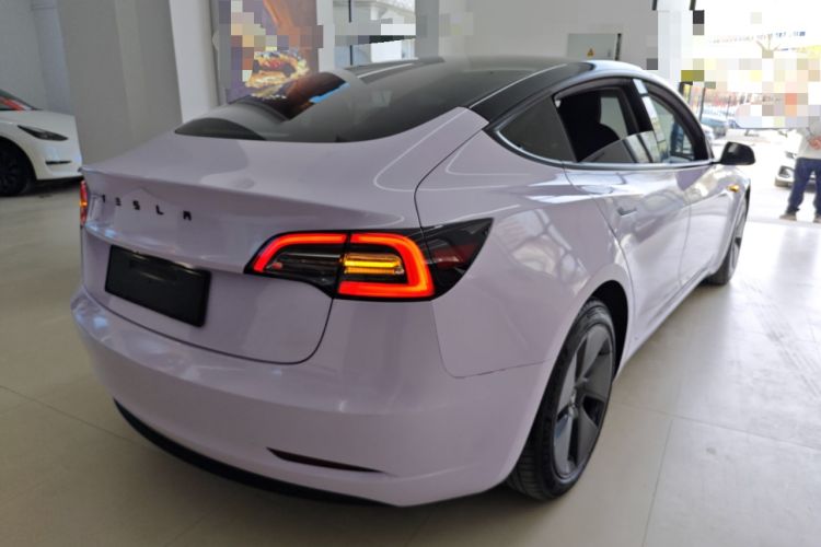 Used Tesla Model 3 2021 Revised Version Standard Range Rear-Wheel Drive Upgraded Edition 3D1 Rear Right 45 Deg