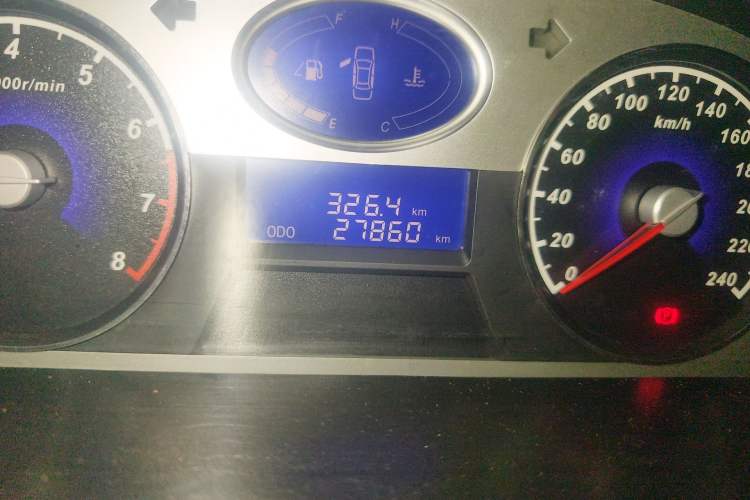 Used Geely Auto Classic Emgrand 2012 Sedan 1.5L Manual Chao Yue Model Odometer Close Up