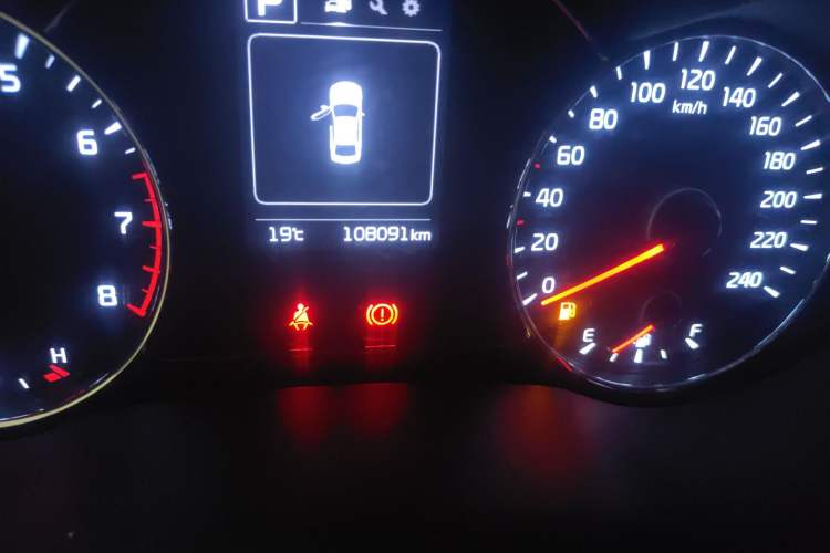 Used Kia K3 2016 1.6L Automatic GLS Odometer Close Up