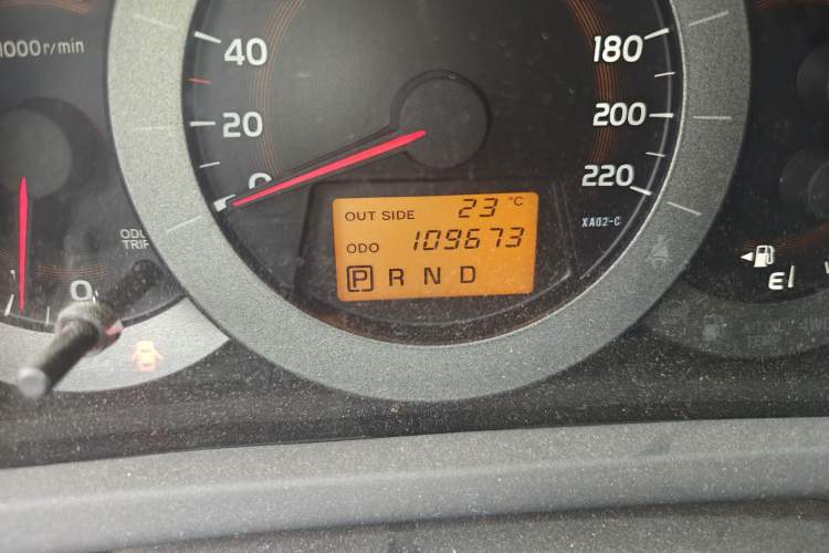 Used Toyota RAV4 2011 2.0L Automatic Luxury Edition Odometer Close Up