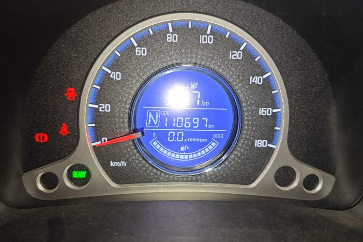 Used CHANGAN Benni E-Star 2021 National Edition Xin Yue Version (Fast-Charging Edition) Lithium Iron Phosphate (31.95 kWh) Odometer Close Up