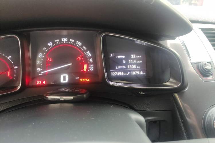 Used DS 5 2012 1.6T Elegant Edition Odometer Close Up