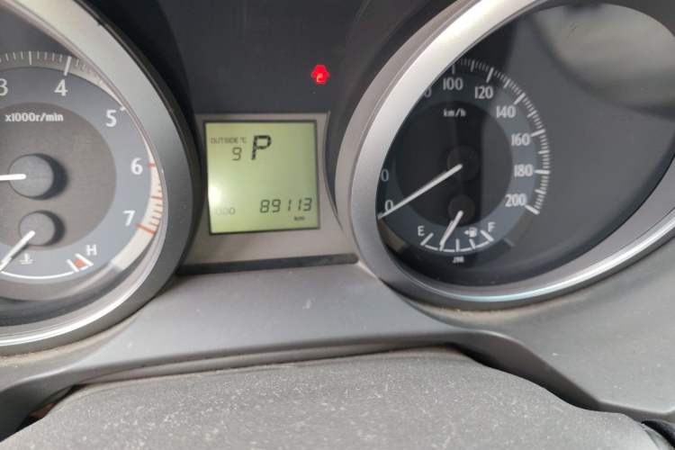 Used Toyota Prado  Odometer Close Up