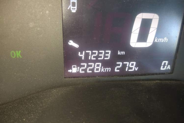 Used Dongfeng NAMMI EX1 2021 Quality Edition Odometer Close Up