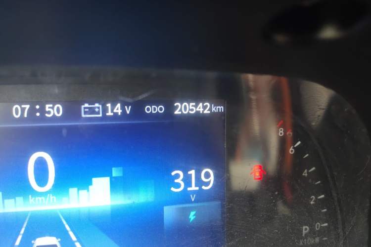 Used Foton Skyworth EV6  Odometer Close Up