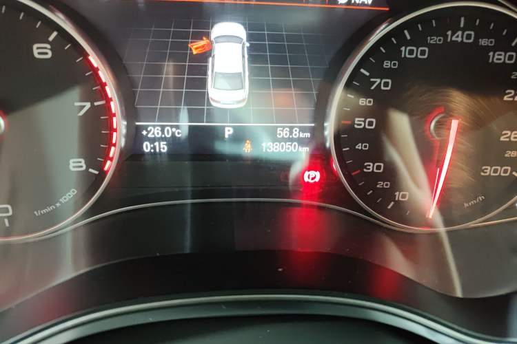 Used Audi A6L 2012 35 FSI Comfort Model Odometer Close Up