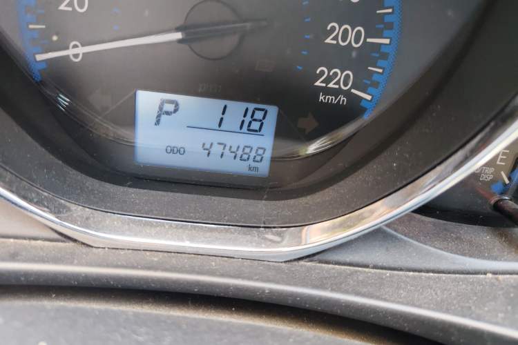 Used Toyota Vios FS 2019 1.5L CVT Fengchi Edition Odometer Close Up