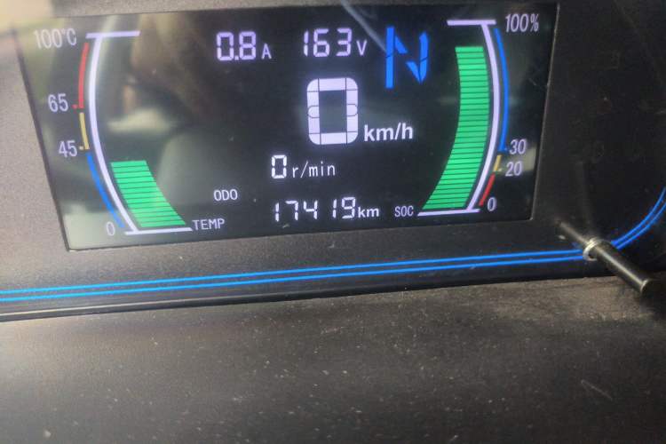 Used JMEV E200N  Odometer Close Up