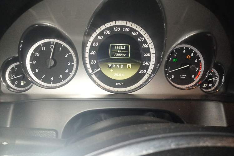 Used Mercedes-Benz E-Class 2011 E 260 CGI Convertible Edition Odometer Close Up