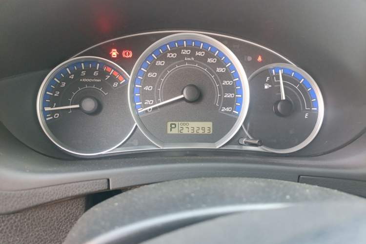 Used Subaru Forester 2011 2.5XS Automatic Luxury Edition Odometer Close Up