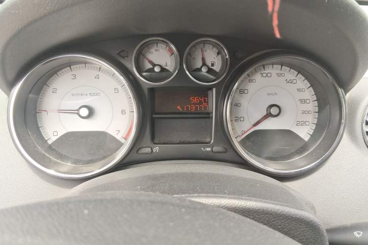 Used Peugeot 408 2013 1.6L Manual Comfort Edition Odometer Close Up