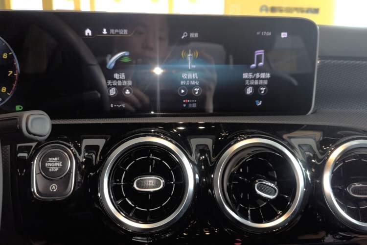 Used Mercedes-Benz A-Class 2020 Restyled A 200 L Sport Sedan Dynamic Version Audio And AC Panel