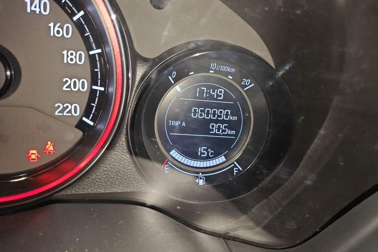 Used Honda XR-V 2021 1.5L CVT Classic Edition Odometer Close Up