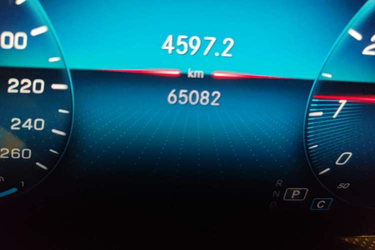 Used Mercedes-Benz A-Class 2019 A 200 L Odometer Close Up