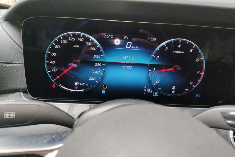 Used Mercedes-Benz E-Class 2021 Updated E 260 Fashion Sport Edition Odometer Close Up