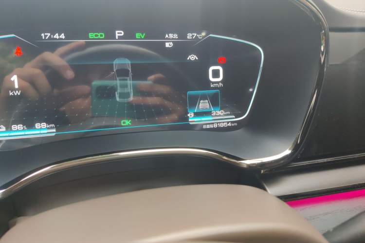 Used BYD Han 2020 DM Four-Wheel Drive Performance Edition Prestige Model Odometer Close Up