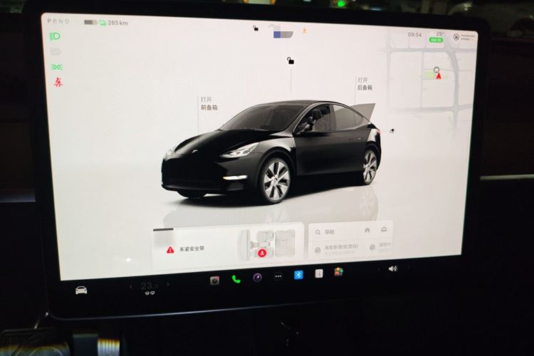 Used Tesla Model Y 2022 Revised Version Rear-Wheel Drive Audio And AC Panel