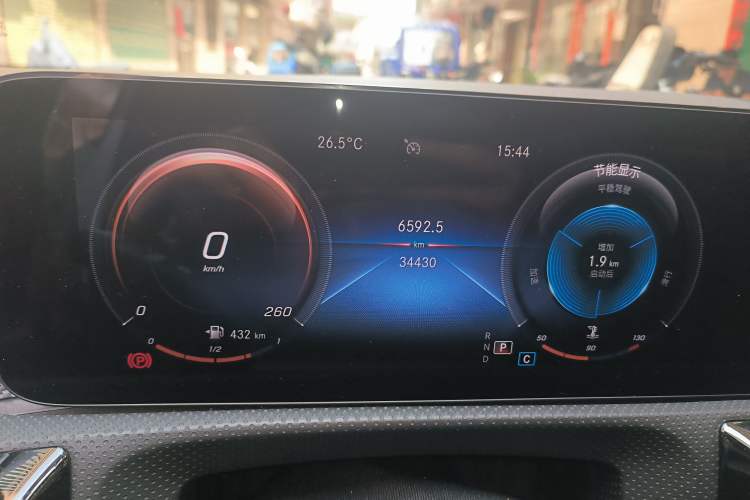 Used Mercedes-Benz A-Class 2020 Restyled A 180 L Sport Sedan Odometer Close Up