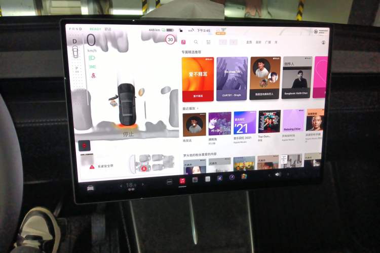 Used Tesla Model Y L 2025 Model Long-Range All-Wheel-Drive Version Audio And AC Panel