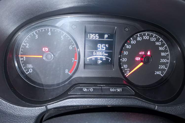 Used Volkswagen Polo 2016 1.4L Automatic Trendy Model Odometer Close Up