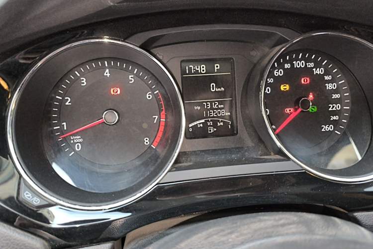 Used Volkswagen Sagitar 2018 1.6L Automatic Comfort Model Odometer Close Up